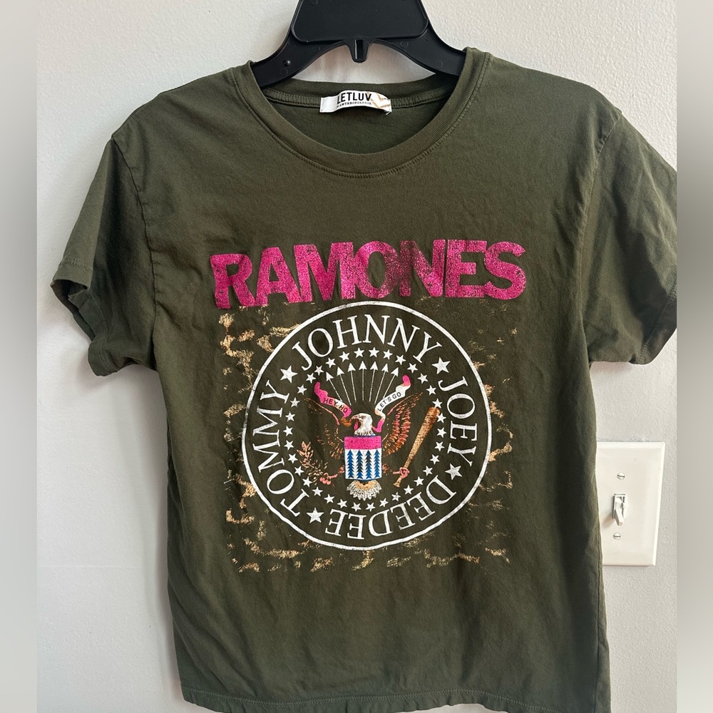Anthropologie Letluv Ramones graphic tee